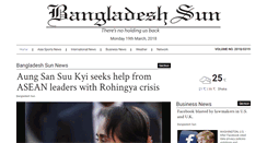 Desktop Screenshot of bangladeshsun.com